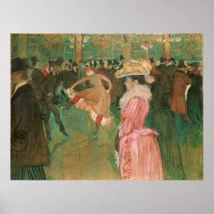 På resvägen: Dance Toulouse-Lautrec Poster