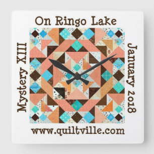 På Ringo Lake-klocka Fyrkantig Klocka
