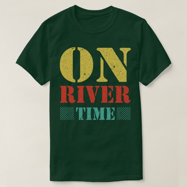 På River Time-Vintagen T Shirt (Design framsida)