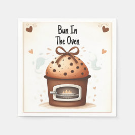 På Roligten är Retro Boho-kummeln i ugnen-babydusc Pappersservett