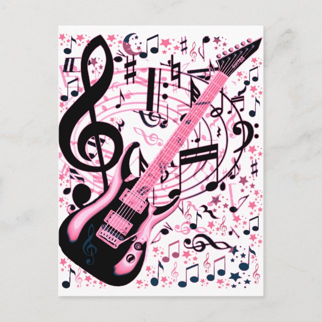 På Rosa,Sten & Roll_ Vykort (Framsida)