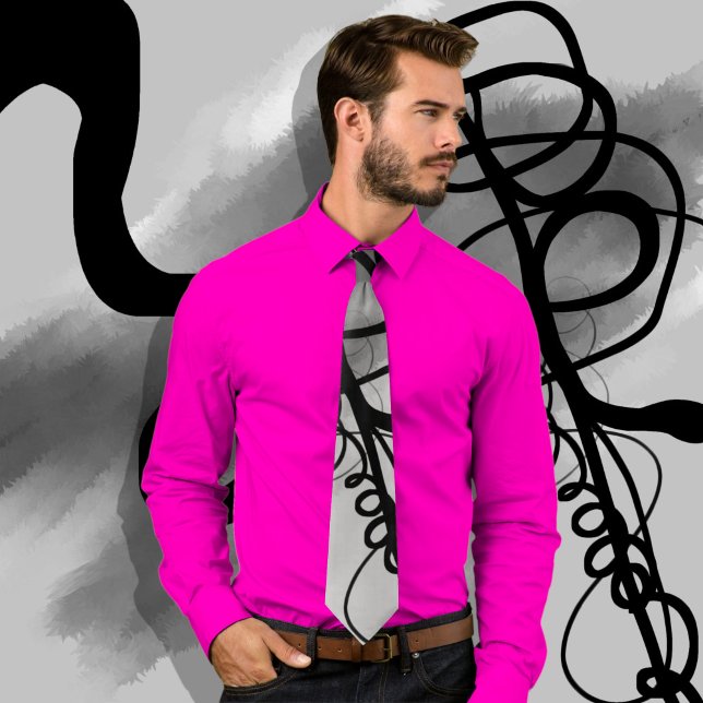 På rutnätet: Abstrakt Grått, svartvitt Slips (Skapare uppladdad)