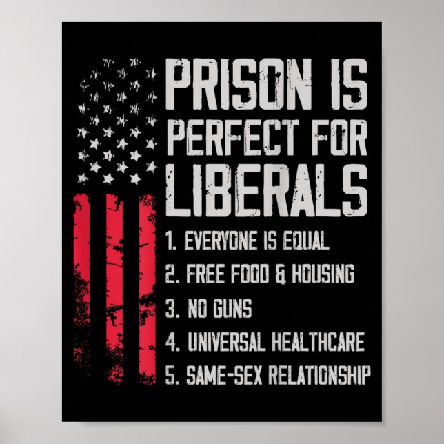 På ryggen Fängelset är perfekt för liberaler Poster (Framsidan)