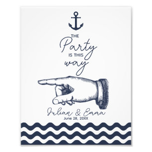 På så sätt lämnar du en pil i party bröllop fototryck