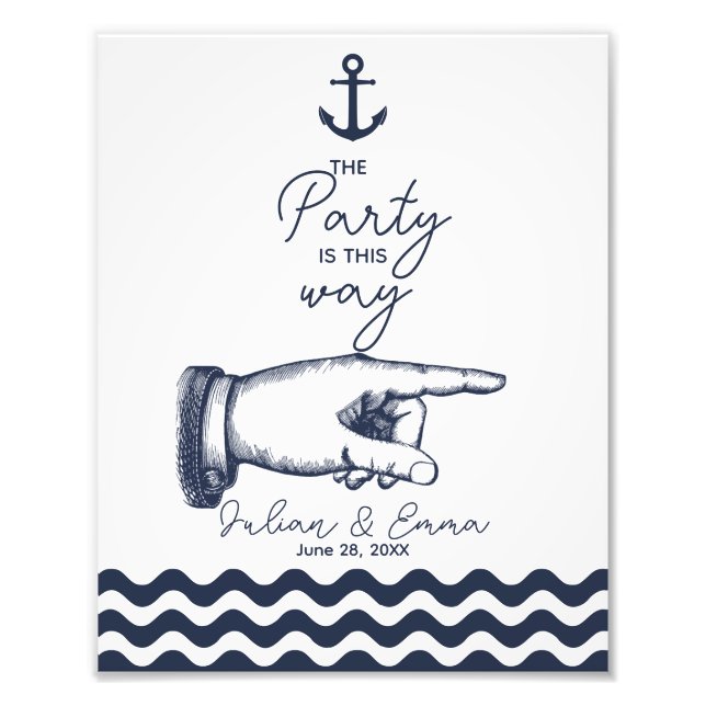 På så sätt undertecknar du höger bröllop fototryck (Framsidan)