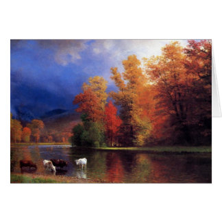 På Sacoen - Alberten Bierstadt Hälsningskort