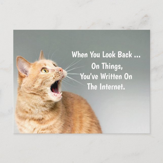 På Sak har du skrivit på Internet Lustigt Vykort (Framsida)