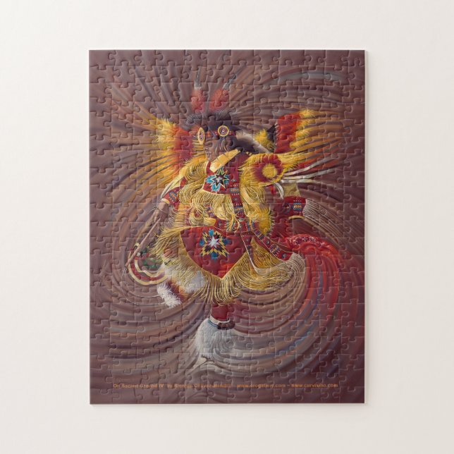 På sakralt slipat seriedropppussel pussel (Vertikal)