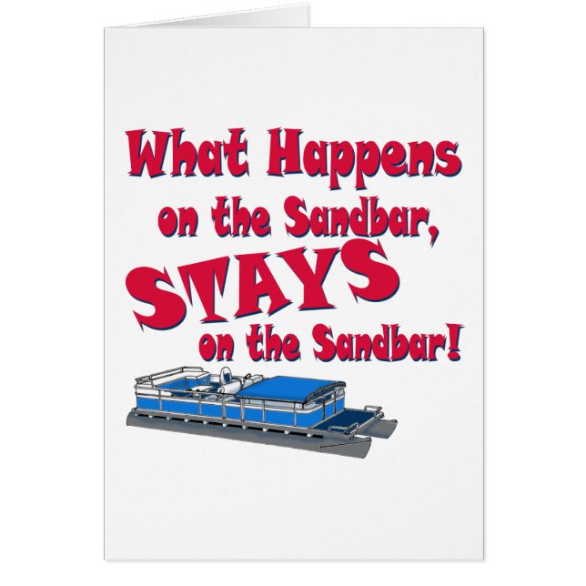 På Sandbar Hälsningskort (Framsidan)