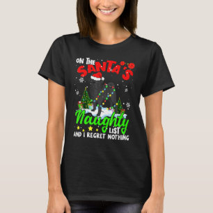 På Santa List beklagar jag ingenting Julafton Sant T Shirt