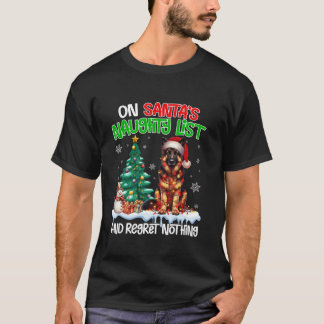 På Santa s Julafton Naughty List beklagar ingentin T Shirt