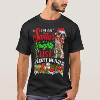 På Santa's Naughty List Julafton Bernard T Shirt