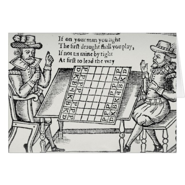 På schacket stiga ombord hälsningskort (Framsidan Horizontal)