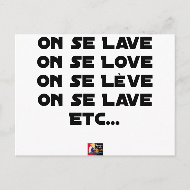 PÅ SE LAVE, SE KÄRLEK, SE LÈVE, SE LAVE VYKORT (Framsida)