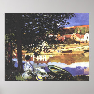 På Seine at Bennecourt - Claude Monet - c1900 Poster