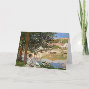 På Seine Bank by Monet Kort