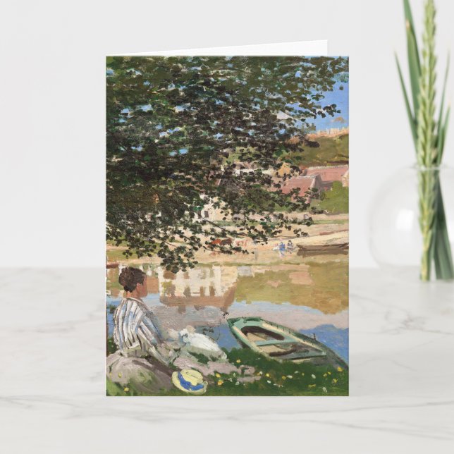 På Seine Bank by Monet Kort (Framsida)