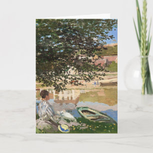 På Seine Bank by Monet Kort