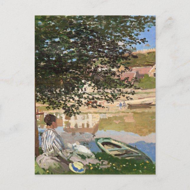 På Seine Bank by Monet Vykort (Framsida)