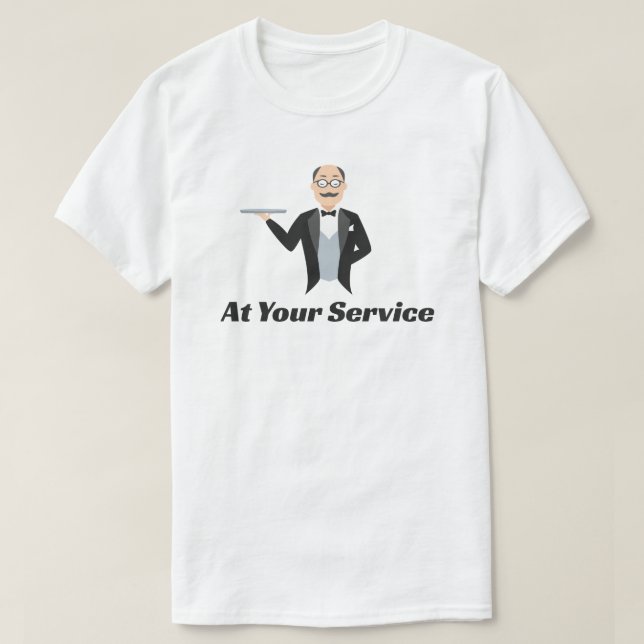 På Service Butler T-Shirt (Design framsida)