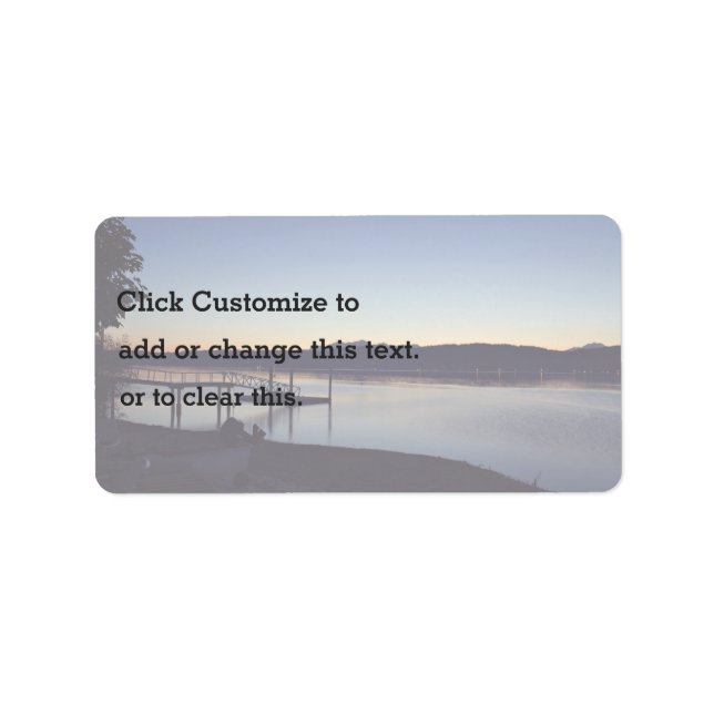 På sjö nattetid adressetikett (Framsidan)