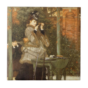 På skjutbanan av James Tissot, Vintage Art Kakelplatta