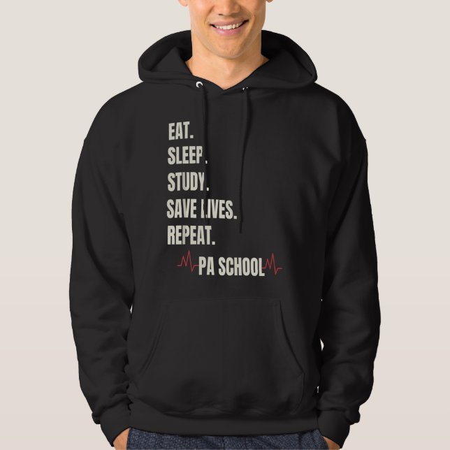 PA Skolprogram PA Skolpresenter Läkarassistent Hoodie (Framsida)