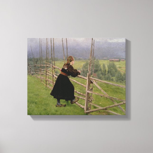 På slätten canvastryck (Framsida)