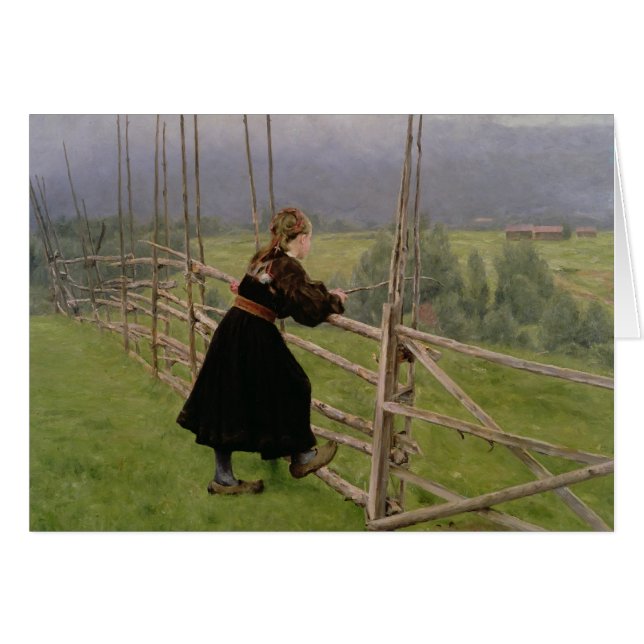 På slätten hälsningskort (Framsidan Horizontal)