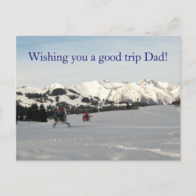 På snöhöjderna! vykort (Framsida)