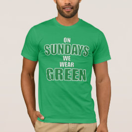 På söndagar bär vi grönt Philadelphia fotbollsfan T Shirt