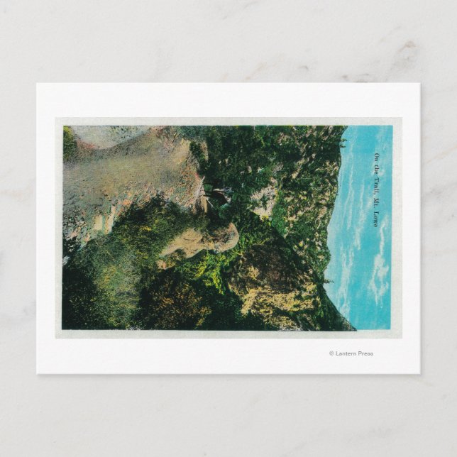 På spåret, Horseback på Mt. Lowe Vykort (Framsida)