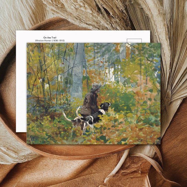 På spåret Jakt Hund Winslow Homer Vykort (Skapare uppladdad)
