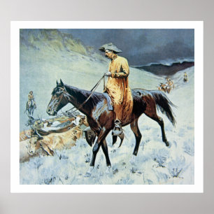 På spåret (olja på canvas) poster