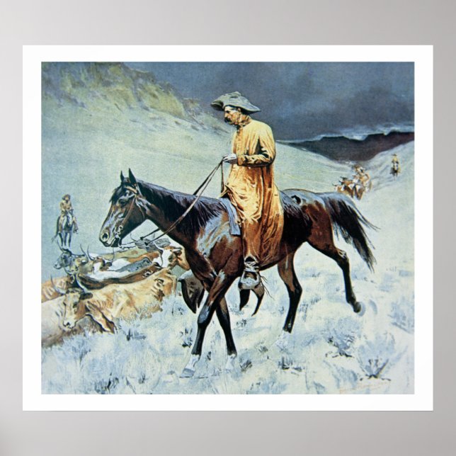 På spåret (olja på canvas) poster (Framsidan)