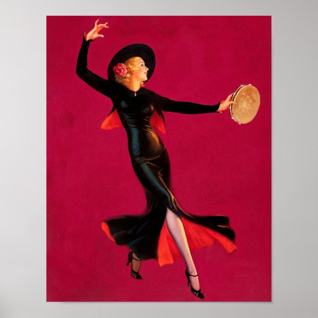 På Spotlight Painting - Edward Mason Eggleston Poster (Framsidan)