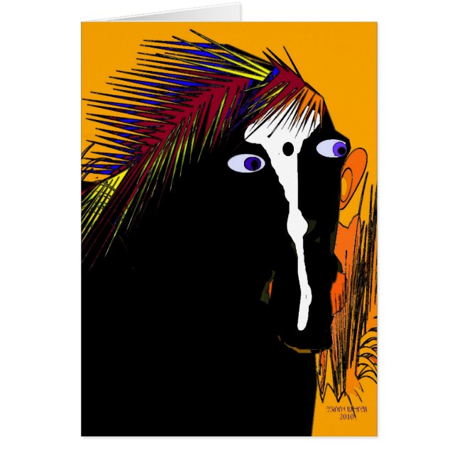 På springan hälsningskort (Framsidan)