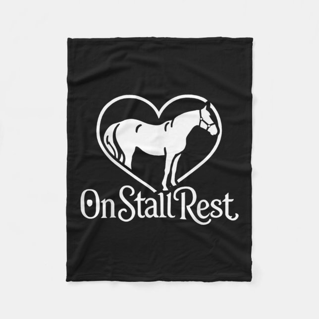 på Stall Rest, Heart Equestrian Horse Stable Fleecefilt (Framsidan)
