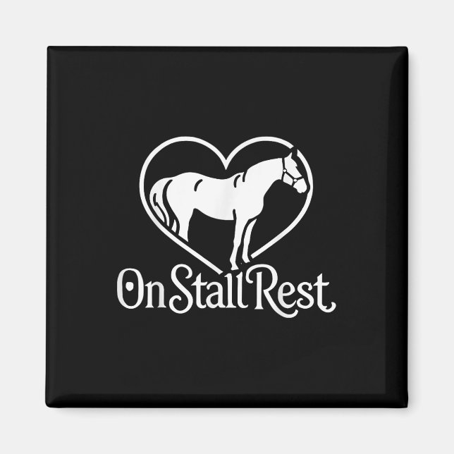 på Stall Rest, Heart Equestrian Horse Stable Magnet (Framsidan)