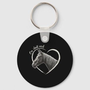 på Stall Rest, Heart Equestrian Horse Stable Nyckelring