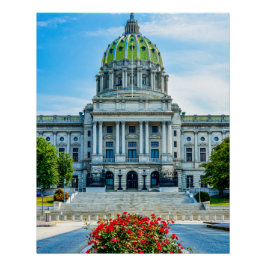 PA State Capitol Perfect Poster