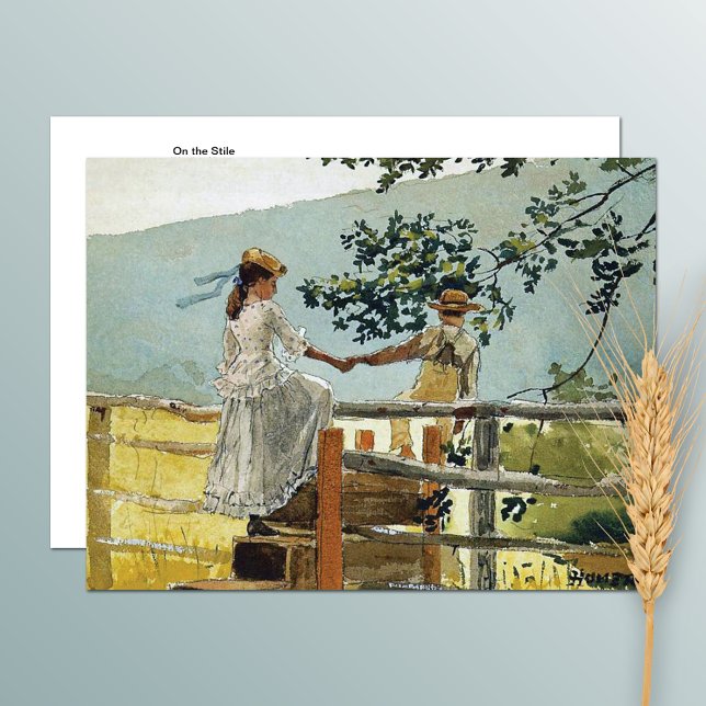 På Stile Land Ligcape Winslow Homer Vykort (Skapare uppladdad)