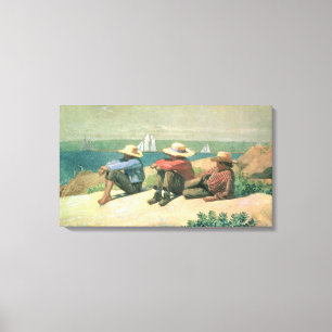 På stranden 1875 (w/c) canvastryck
