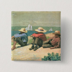 På stranden 1875 (w/c) knapp