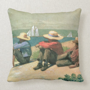 På stranden 1875 (w/c) kudde