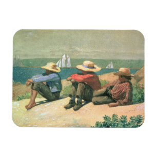 På stranden 1875 (w/c) magnet