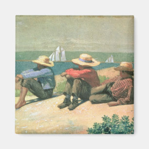 På stranden 1875 (w/c) magnet