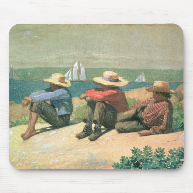 På stranden 1875 (w/c) musmatta (Framsidan)