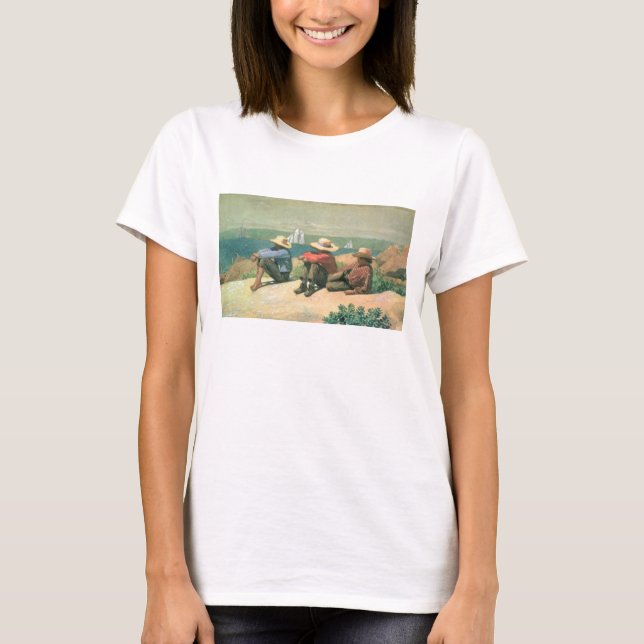 På stranden, 1875 (w/c) tee shirt (Framsida)