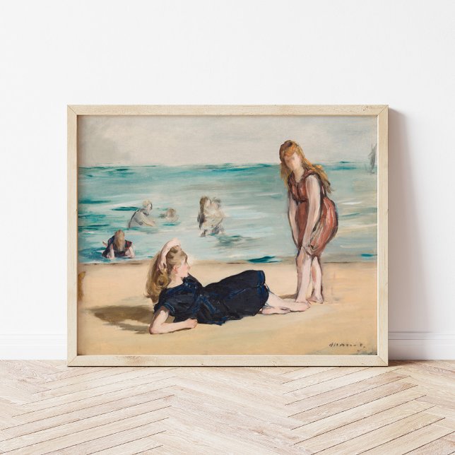 På stranden | Édouard Manet Poster (Skapare uppladdad)
